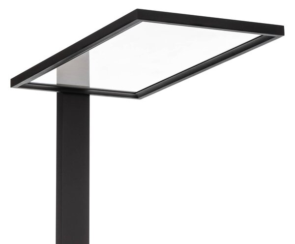 Lampa stojąca Taronis PRIOS, możliwość ściemniania, czarny, biuro, aluminium, nowoczesny
