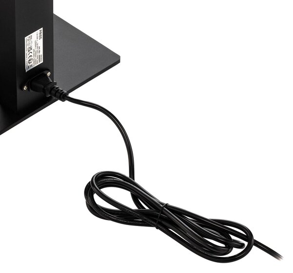Lampa stojąca Taronis PRIOS, możliwość ściemniania, czarny, biuro, aluminium, nowoczesny