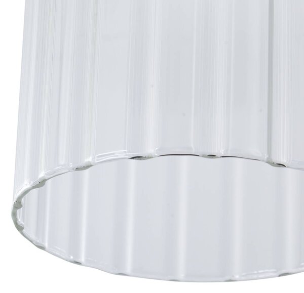 Lampa sufitowa Eirian Lucande, możliwość ściemniania, przezroczysty / transparentny, salon / jadalnia, metal, nowoczesny