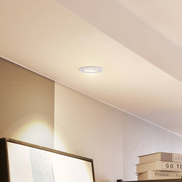 Arcchio LED downlight Zarik, biały, 2 700K Zarik Arcchio, możliwość ściemniania, biały / opal, salon / jadalnia, aluminium, nowoczesny