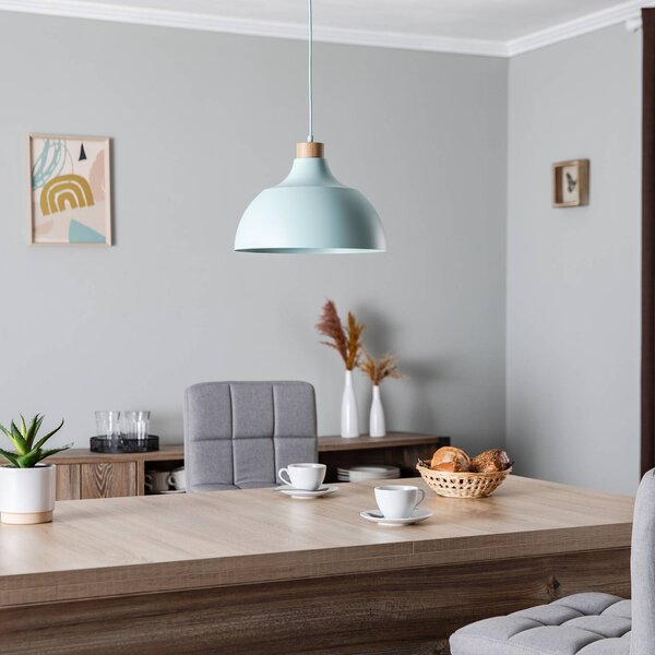 Lampa wisząca Kaitt Envostar, możliwość ściemniania, zielony, salon / jadalnia, metal, skandynawski