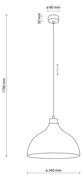 Lampa wisząca Kaitt Envostar, możliwość ściemniania, zielony, salon / jadalnia, metal, skandynawski