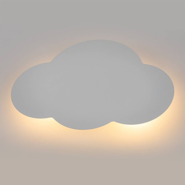 Kinkiet Cloud TK Lighting, możliwość ściemniania, biały / opal, salon / jadalnia, metal, młodzieżowy