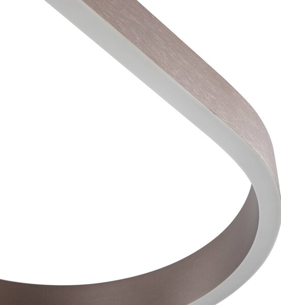 Inteligentna lampa wisząca Melinay Lucande, możliwość ściemniania, brązowy / rdzawy, salon / jadalnia, aluminium, nowoczesny