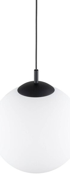 Lampa wisząca szklana Esme TK Lighting, możliwość ściemniania, biały / opal, salon / jadalnia, szkło, nowoczesny