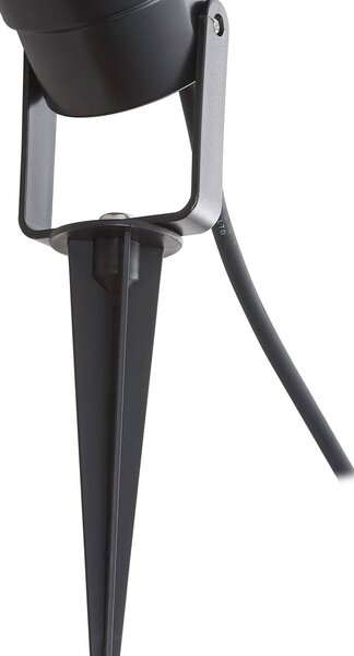 Lampa z grotem ziemnym Lindby Thorgal, Ø 9,8 cm, czarna, zestaw 3 sztuk Thorgal Lindby, możliwość ściemniania, czarny, tworzywo sztuczne, nowoczesny