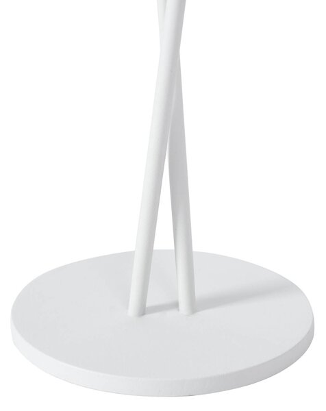Akumulatorowa lampa stołowa LED Lindby Janea CROSS, biały, metal Lindby, możliwość ściemniania, biały / opal, metal, nowoczesny