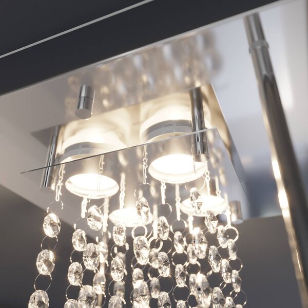 Lampa sufitowa Lisandra Lindby, chromowy / srebrny, łazienka, metal, nowoczesny