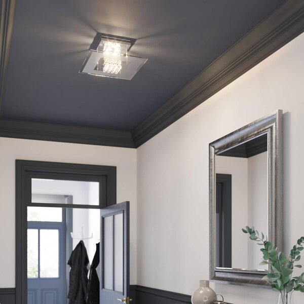 Lampa sufitowa Lisandra Lindby, chromowy / srebrny, łazienka, metal, nowoczesny