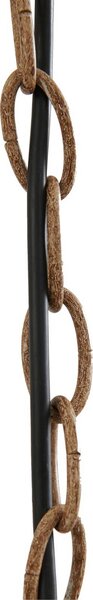 Lampa wisząca Fibi Lindby, możliwość ściemniania, brązowy / rdzawy, salon / jadalnia, tworzywo sztuczne, dworkowy / rustykalny