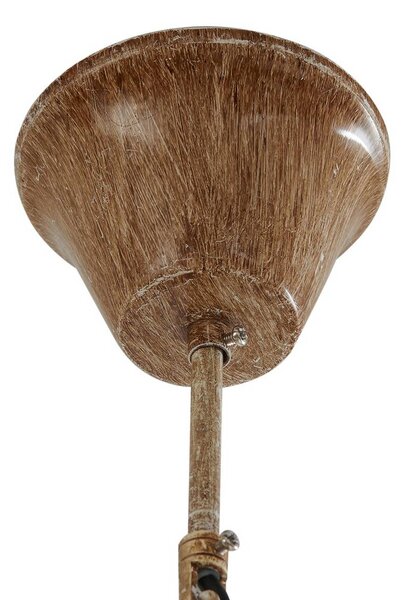 Lampa wisząca Fibi Lindby, możliwość ściemniania, brązowy / rdzawy, salon / jadalnia, tworzywo sztuczne, dworkowy / rustykalny