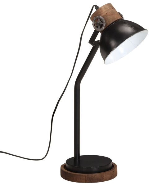Lampa stołowa, 25 W, czarna, 18x18x60 cm, E27