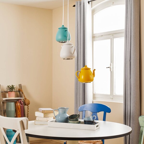 Lampa wisząca Jasse Argon, możliwość ściemniania, salon / jadalnia, metal, nowoczesny