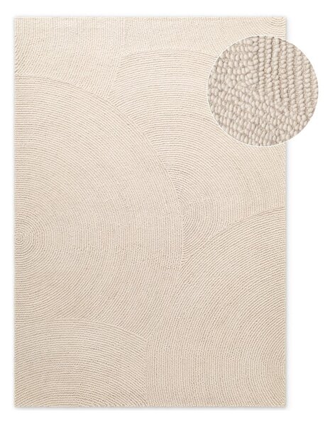 Wełniany dywan tkany ręcznie w jasnym naturalnym kolorze 80x150 cm Calmio – Hanse Home