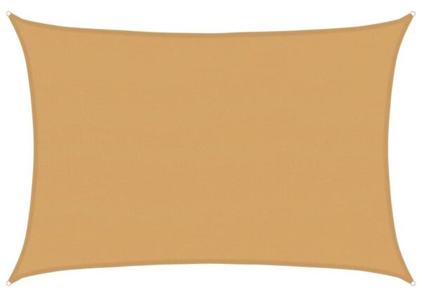 Żagiel przeciwsłoneczny, 160 g/m², piaskowy, 5x7 m, hdpe