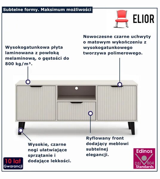 Szafka RTV pod telewizor kaszmir E4-E14