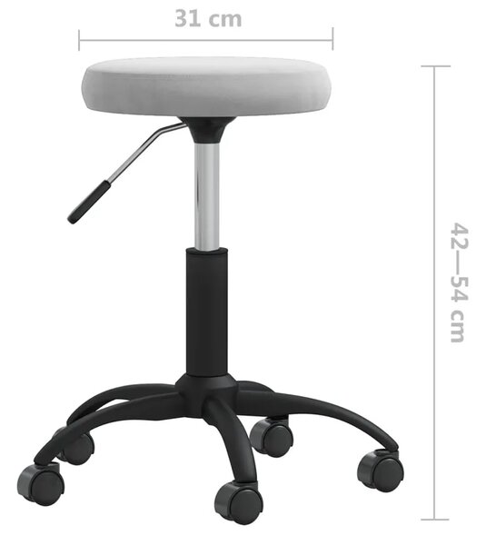 Popielaty obrotowy fotel biurowy D3-K81