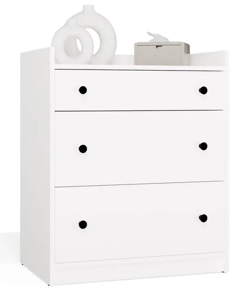 Biała komoda z 3 szufladami D5-B56