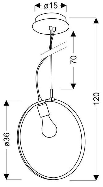 Lampa chromowana wisząca w nowoczesnym stylu K3-S50