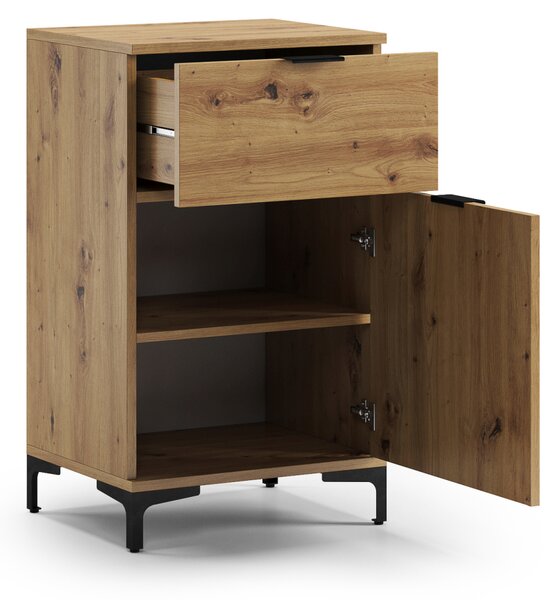 Komoda LANA K-50S Dąb Artisan - SZAFKA STOJĄCA Z SZUFLADĄ