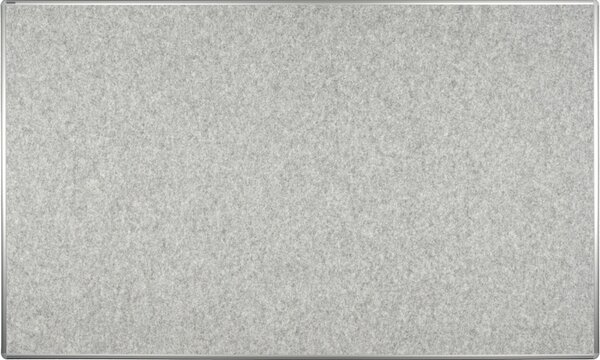 Tablica tekstylna ekoTAB w aluminiowej ramie, 2000 x 1200 mm, szara