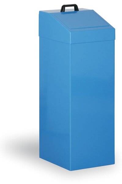 Kosz metalowy na śmieci segregowane, 100 l, niebieski