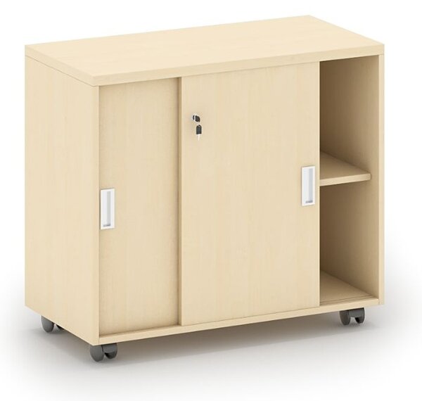 Szafka na kółkach MIRELLI 800 x 420 x 750 mm, brzoza