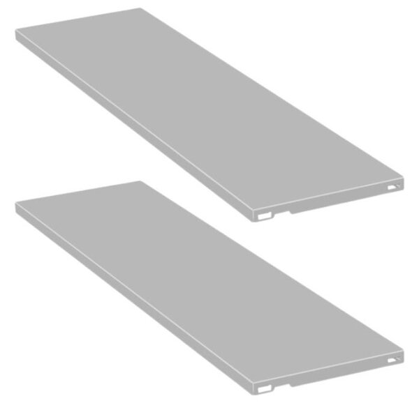 Metalowa półka do ELEMENT SYSTEM, 800 x 200 mm, szara, opakowanie 2szt