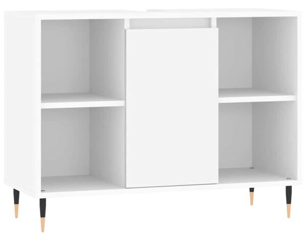 Szafka łazienkowa, biała, 80x33x60 cm, materiał drewnopochodny
