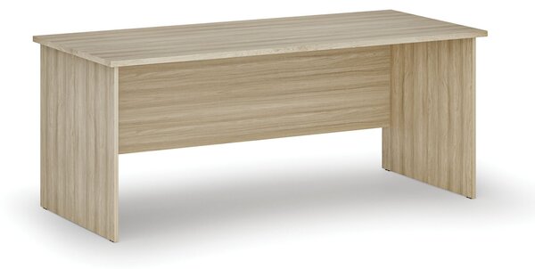 Biurko PRIMO WOOD, 180x80 cm, dąb naturalny