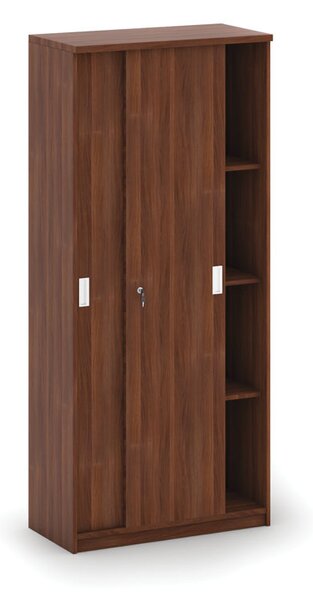 Szafa przesuwna MIRELLI, 800 x 400 x 1800 mm, orzech