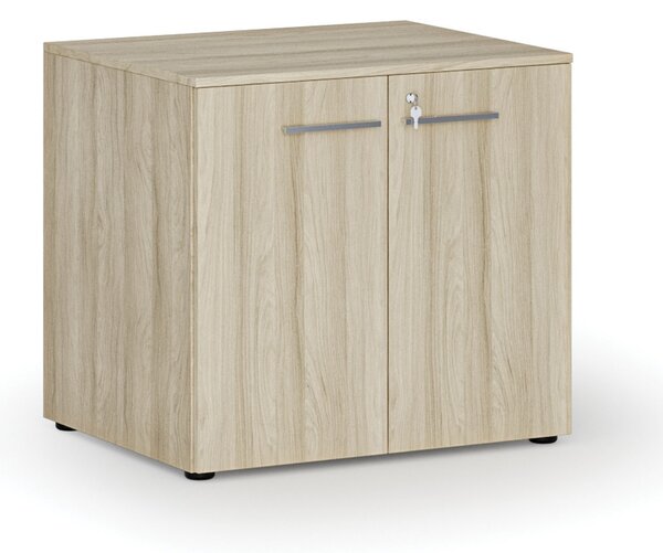 Szafa biurowa z drzwiami PRIMO WOOD, 800 x 640 x 735 mm, dąb naturalny