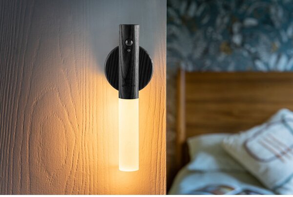 Czarny kinkiet LED na USB Baton – Gingko