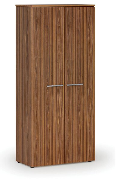 Szafa ubraniowa z wysuwem PRIMO WOOD, 800 x 420 x 1781 mm, orzech