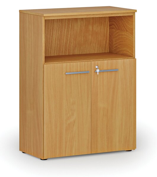 Szafa biurowa kombinowana PRIMO WOOD, 800 x 420 x 1087 mm, buk