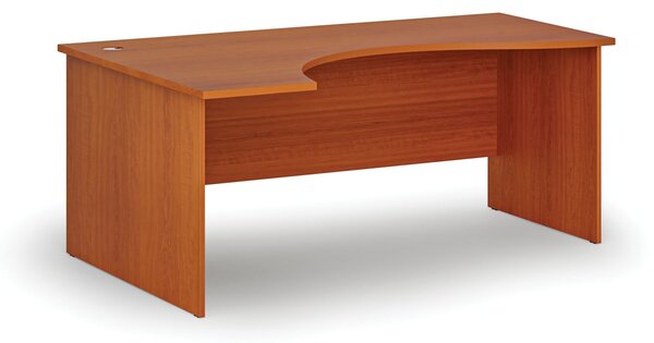 Ergonomiczne biurko PRIMO WOOD, 180x120 cm, lewe, czereśnia