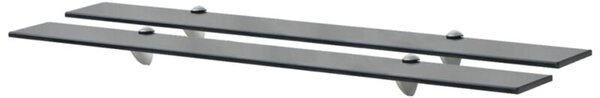 Półki szklane, 2 szt., 90 x 10 cm, 8 mm