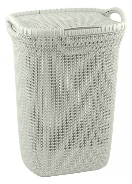 Beżowy kosz na pranie Curver Knit Hamper, 57 l
