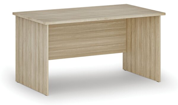 Biurko PRIMO WOOD, 140x80 cm, dąb naturalny