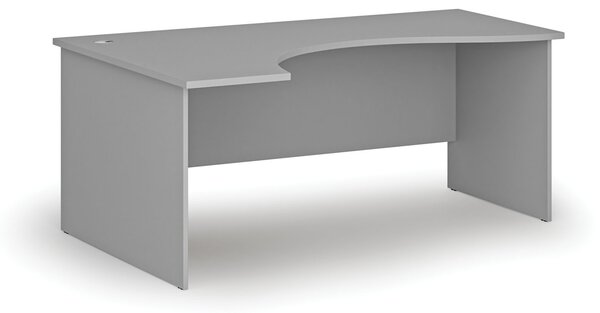 Ergonomiczne biurko PRIMO GRAY, 180x120 cm, lewe, szare