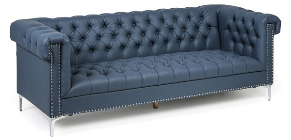Sofa RICK, trzyosobowa, niebieska