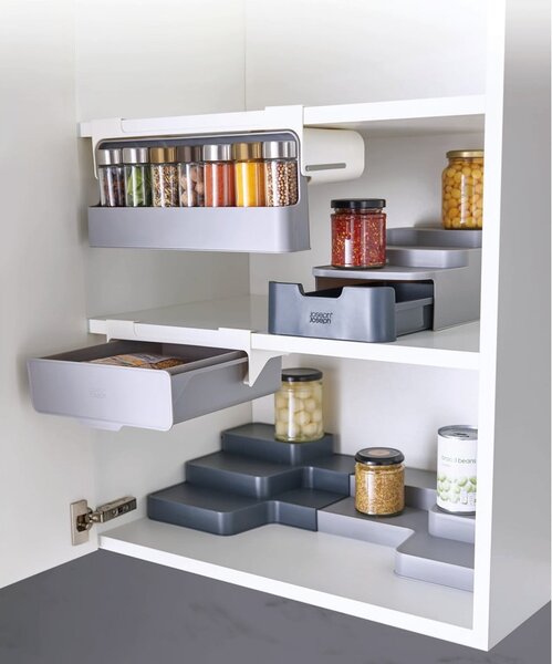 Plastikowe stojaki na pokrywki bez wiercenia zestaw 4 szt. CupboardStore – Joseph Joseph