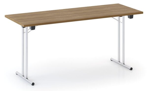 Składany stół konferencyjny FOLDING, 160x80 cm, orzech