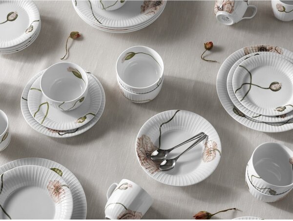Biały porcelanowy kubek Kähler Design Hammershøi Poppy, 330 ml