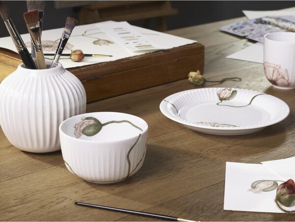Biały porcelanowy kubek Kähler Design Hammershøi Poppy, 330 ml