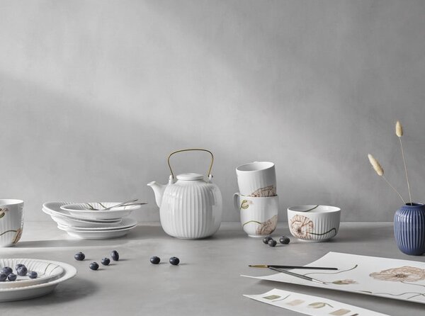 Biały porcelanowy kubek Kähler Design Hammershøi Poppy, 330 ml