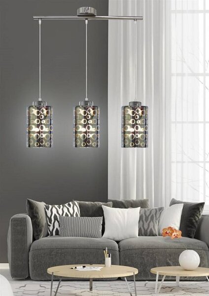 Potrójna lampa wisząca glamour V063 B2-A19