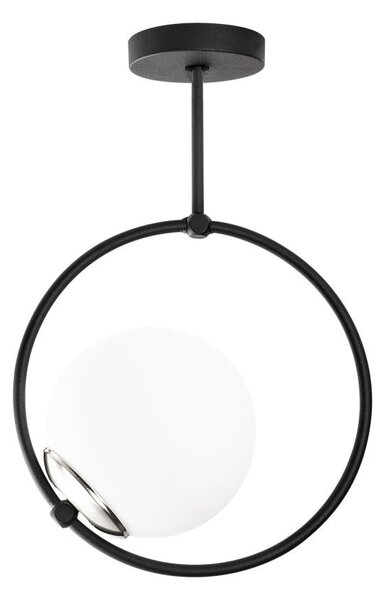 Czarna lampa wisząca ze szklanym kloszem Chandelier – Opviq lights