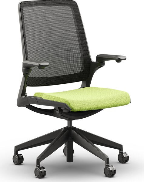 Krzesło biurowe z oparciem z siatki Smart Net Black do pracy 24/7