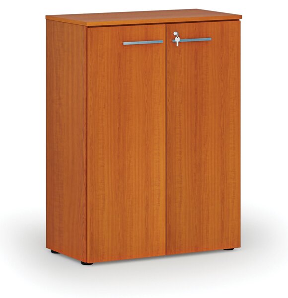 Szafa biurowa z drzwiami PRIMO WOOD, 800 x 420 x 1087 mm, wiśnia
